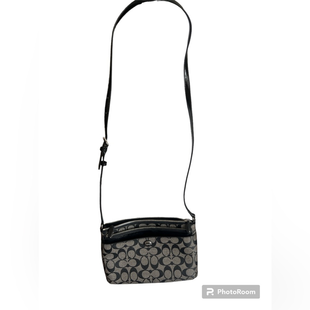 Coach Handbag. New. Tags removed but in bag.  Black/gray
